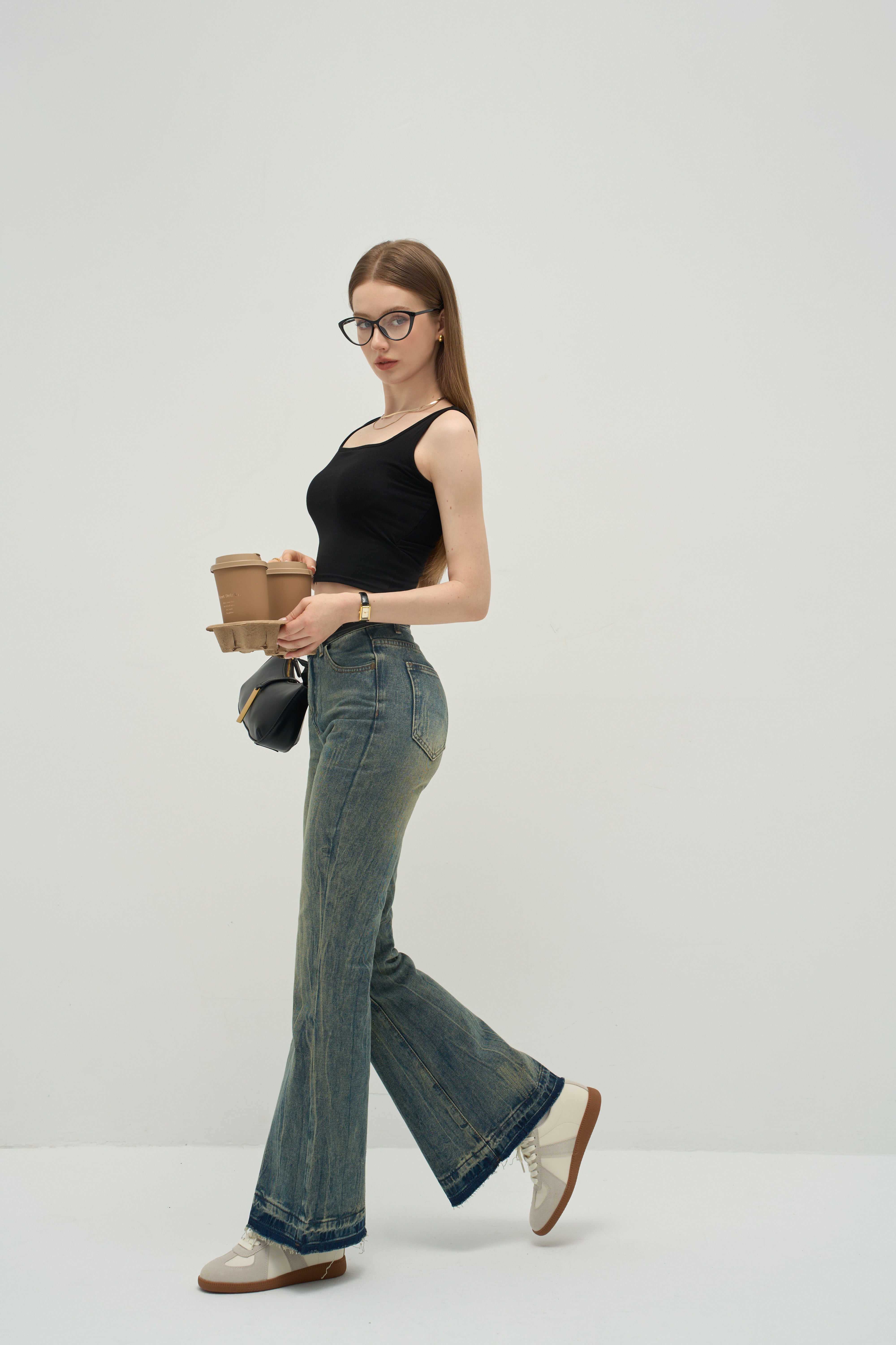 The U‑Neck Padded Cross‑Back Bra Tank