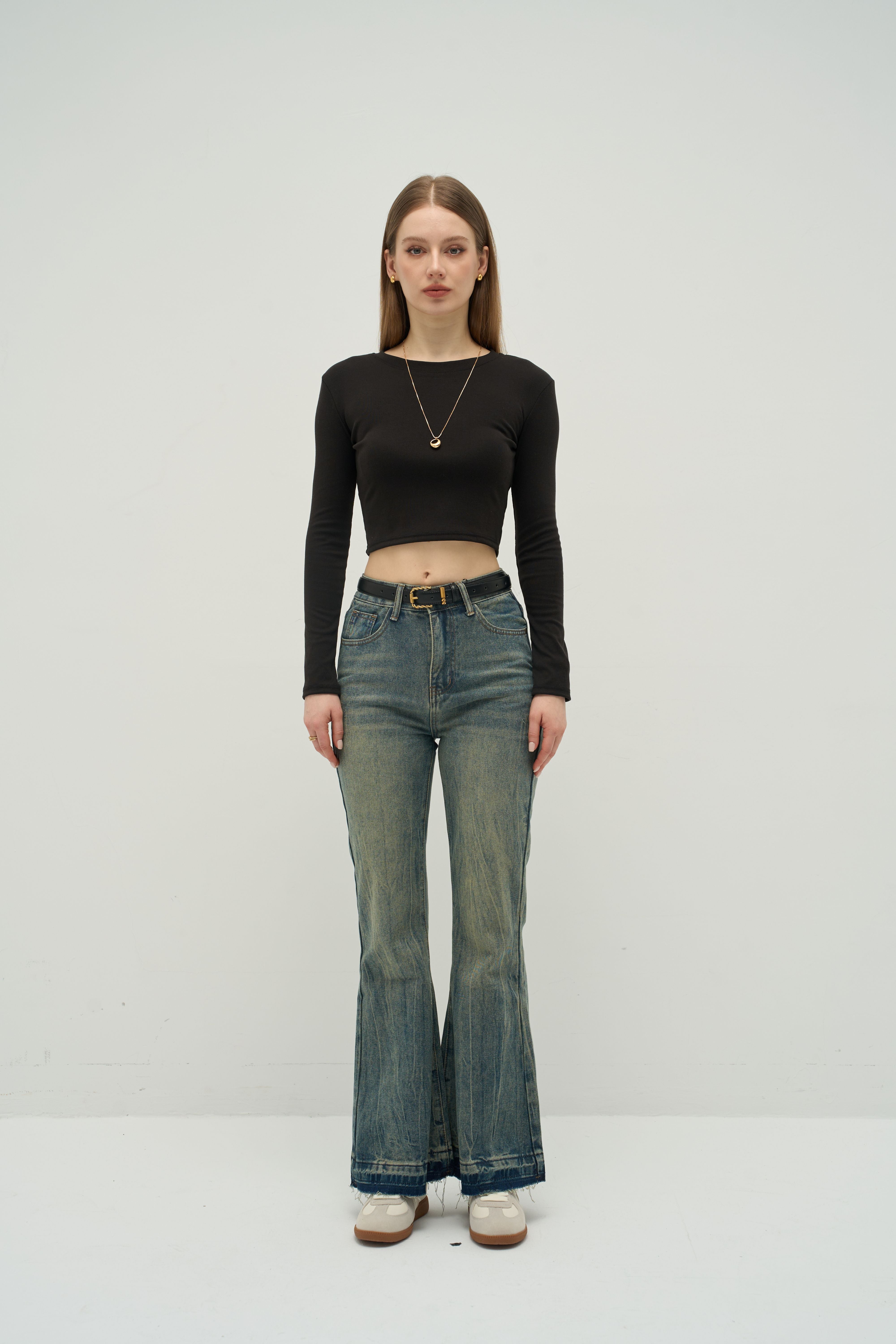 The Refined TENCEL™ Crewneck Long Sleeve