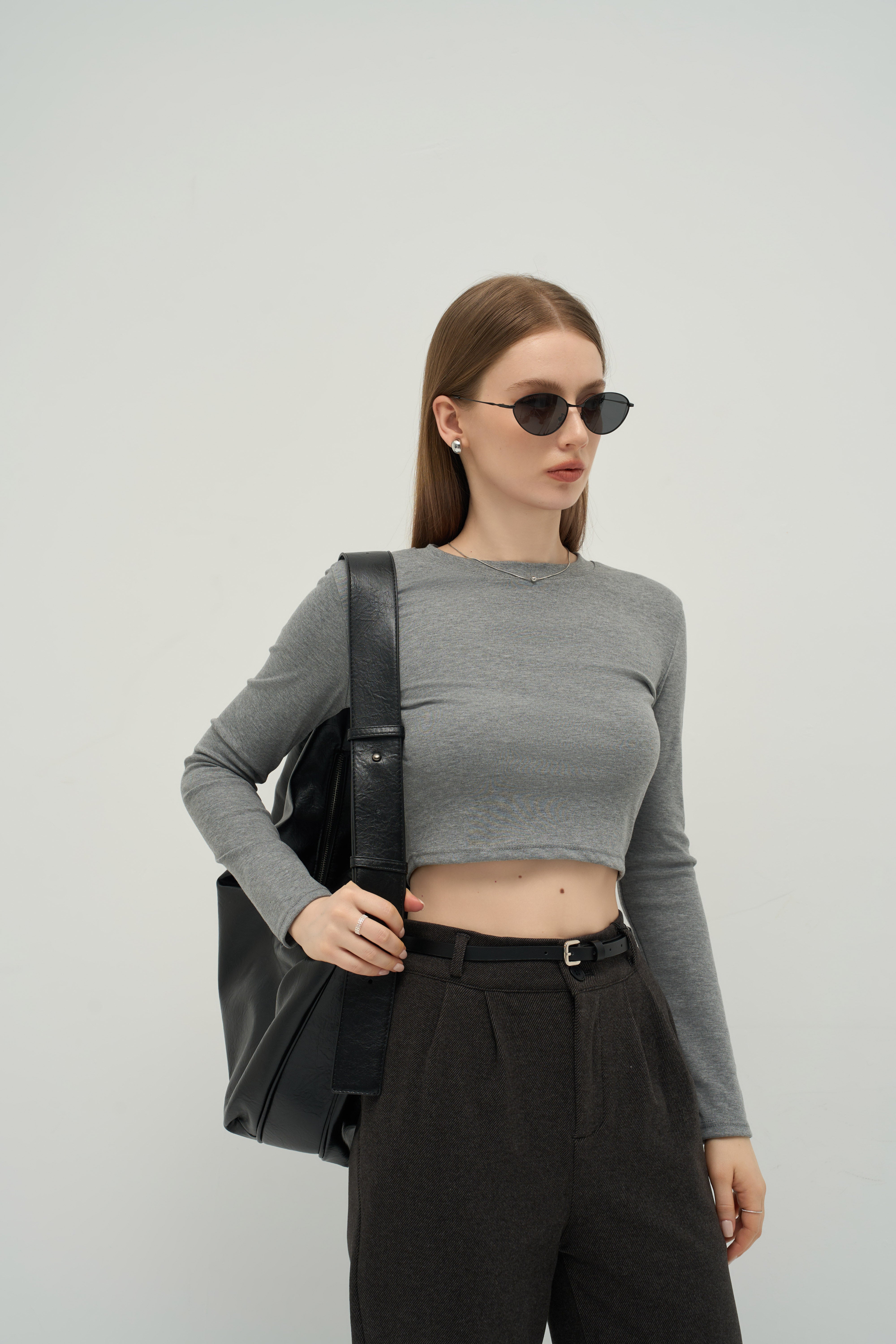 The Refined TENCEL™ Crewneck Long Sleeve