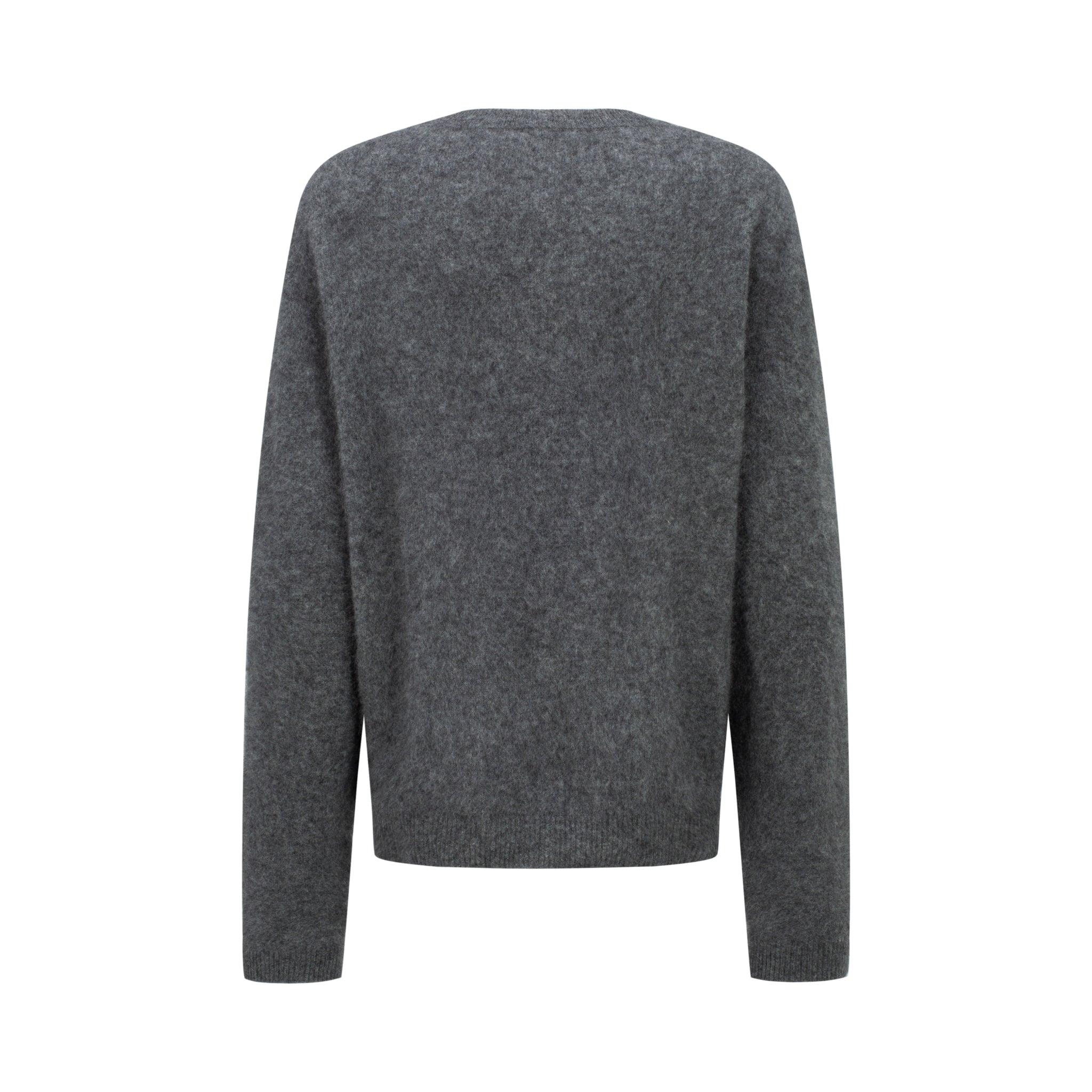 Merra Muse luxe cashmere crew cardigan with a refined, classic silhouette
