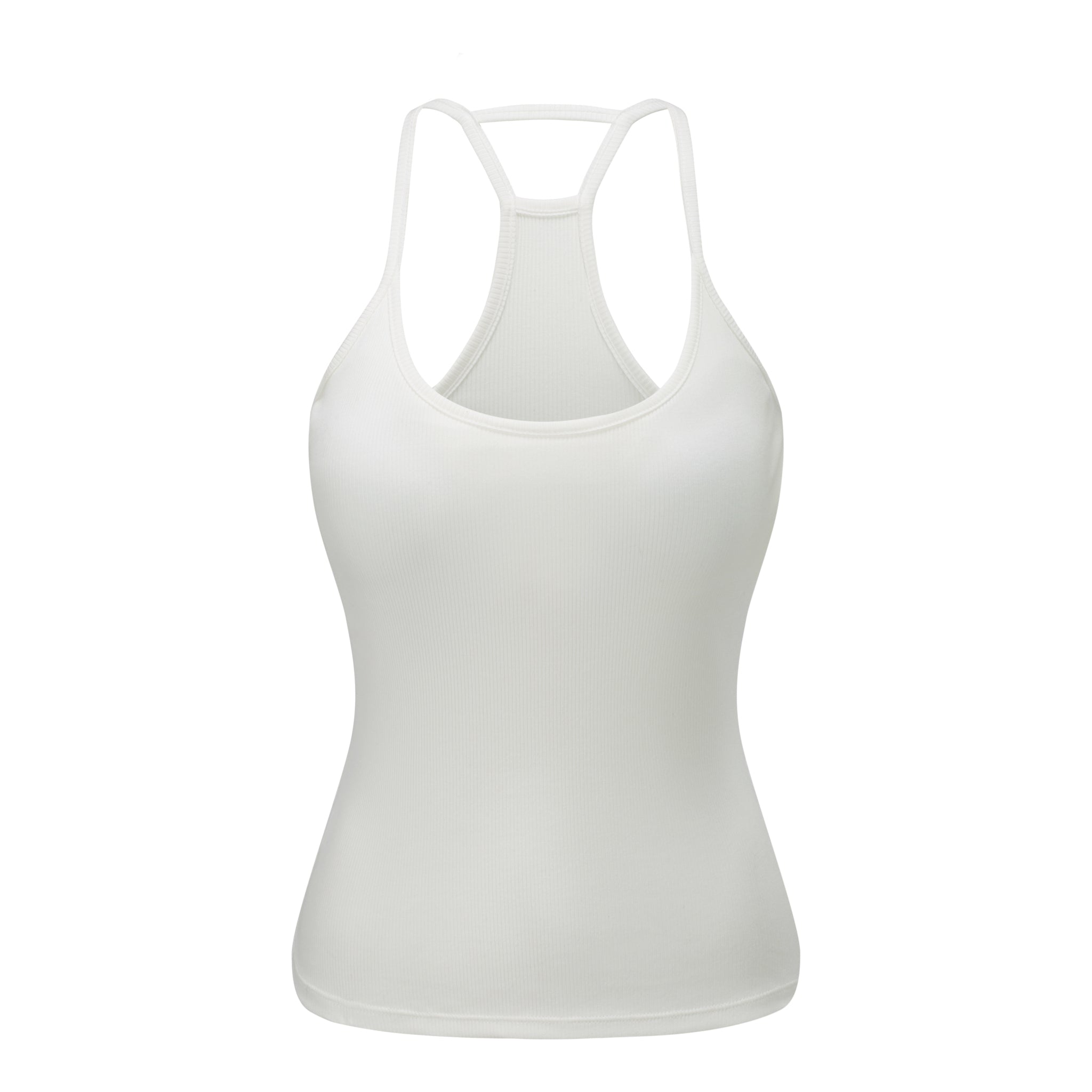 Ribbed Padded Camisole-Contoured back
