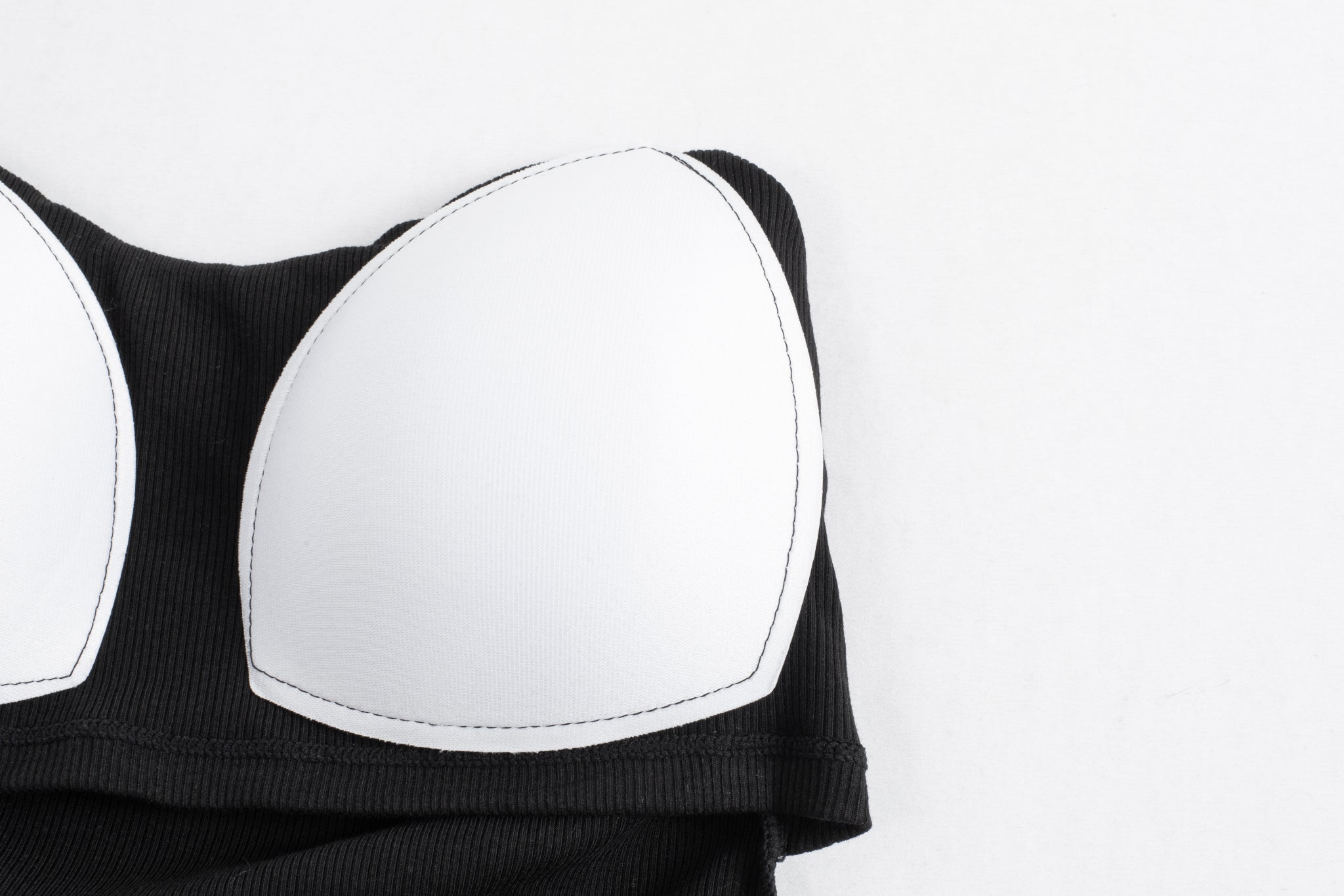 Ribbed Padded Camisole-Contoured back