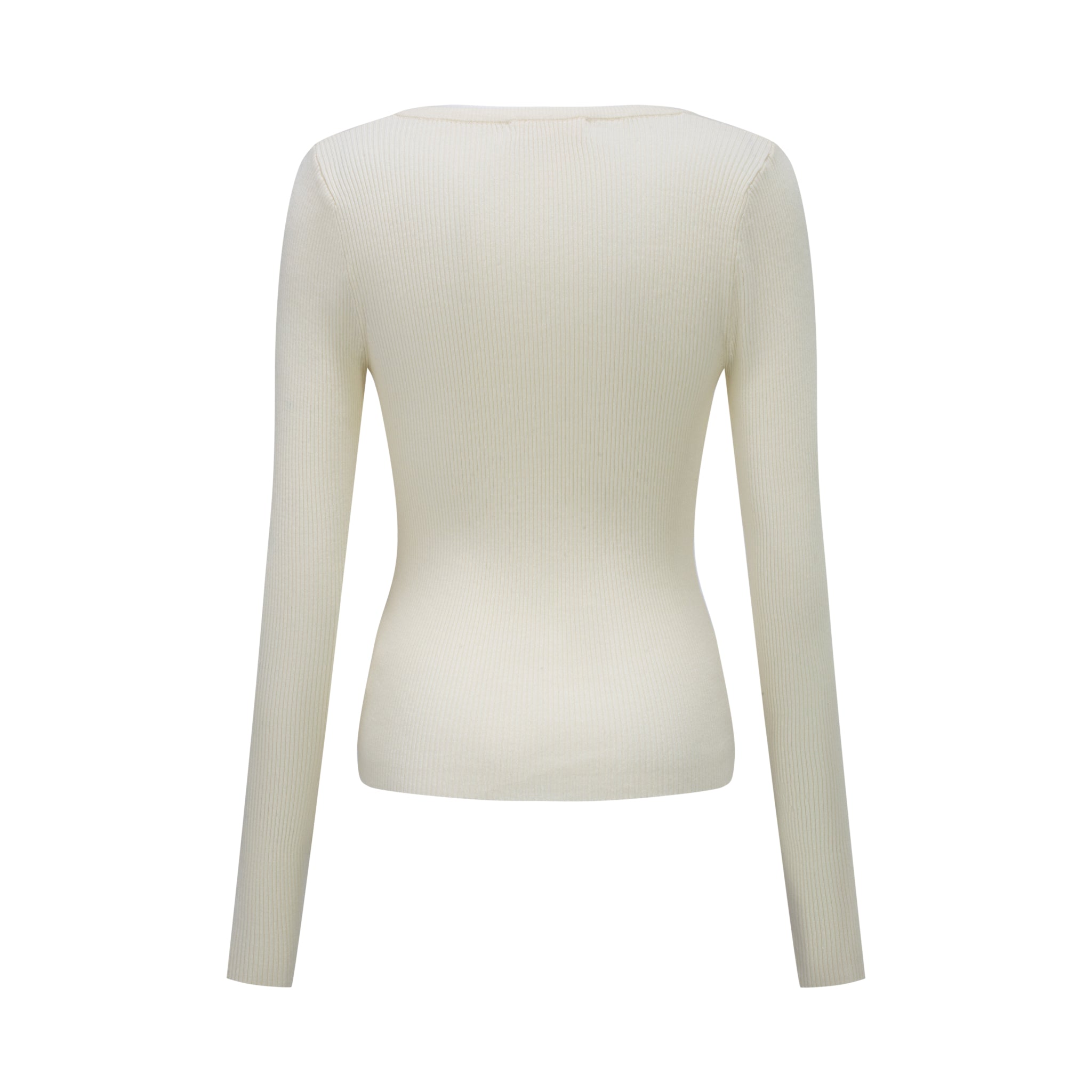 Contour Ribbed Knit Cardigan Top