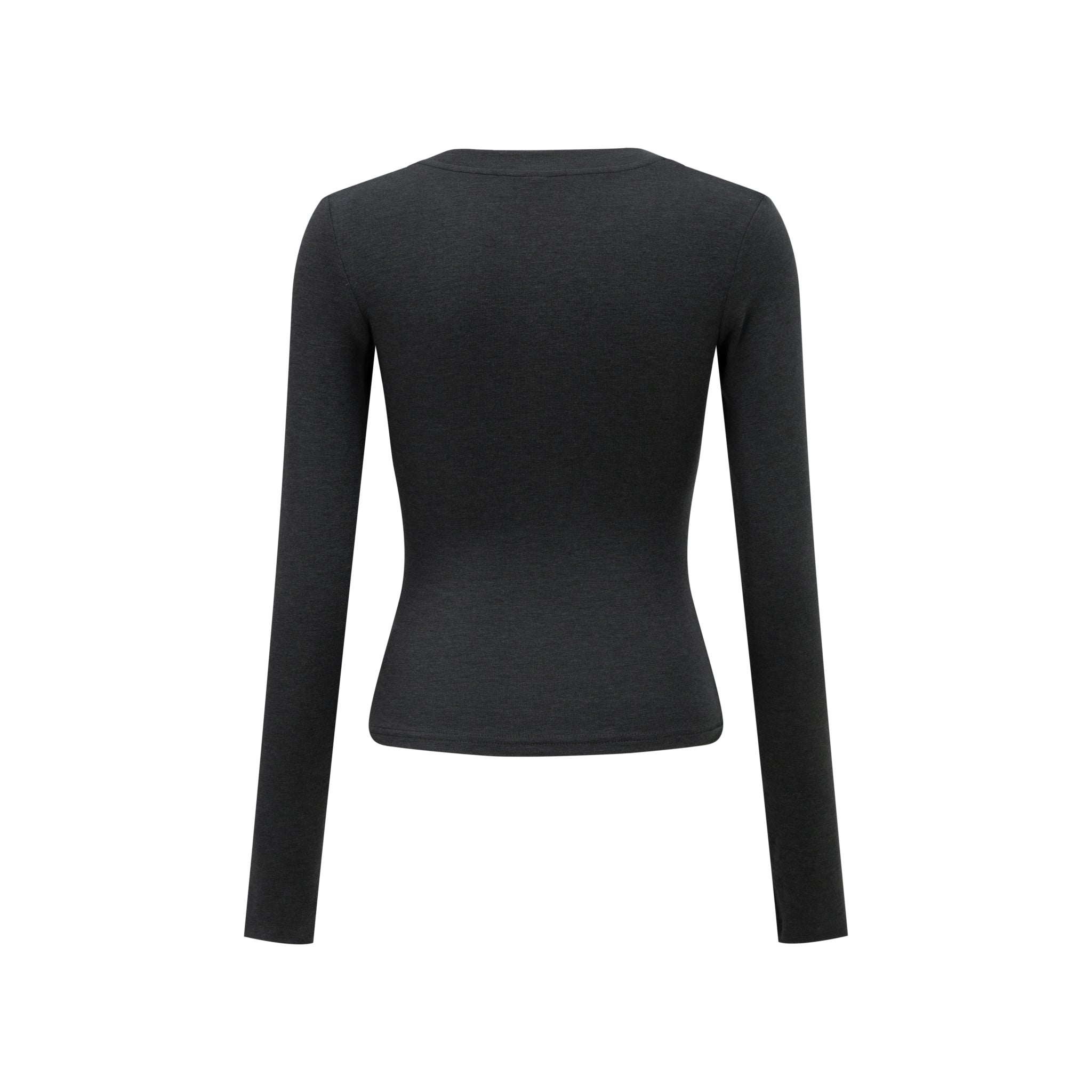 Merra Muse contour fleece-brush long sleeve top with a smooth sculpting fit
