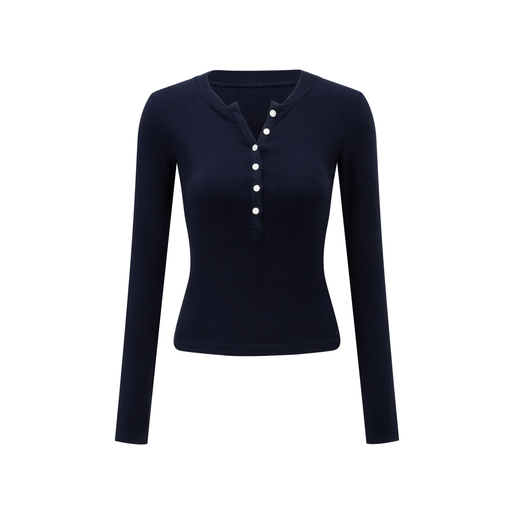 Merra Muse contour fleece-brush long sleeve top with a smooth sculpting fit
