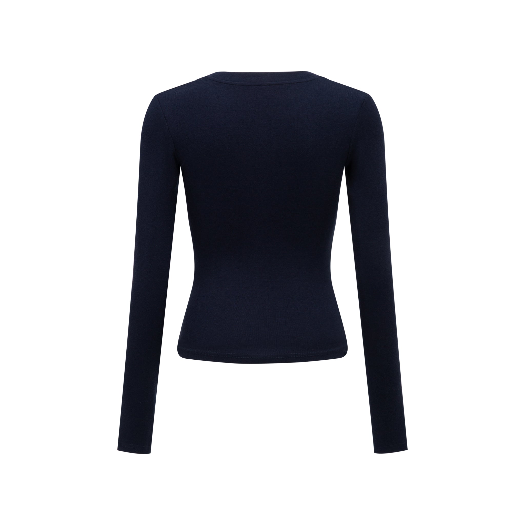 Merra Muse contour fleece-brush long sleeve top with a smooth sculpting fit
