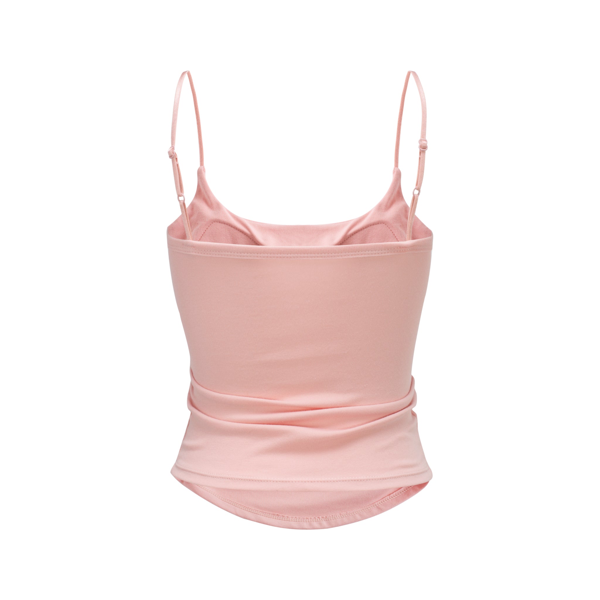 Sculpted Waist Ribbed Padded Camisole