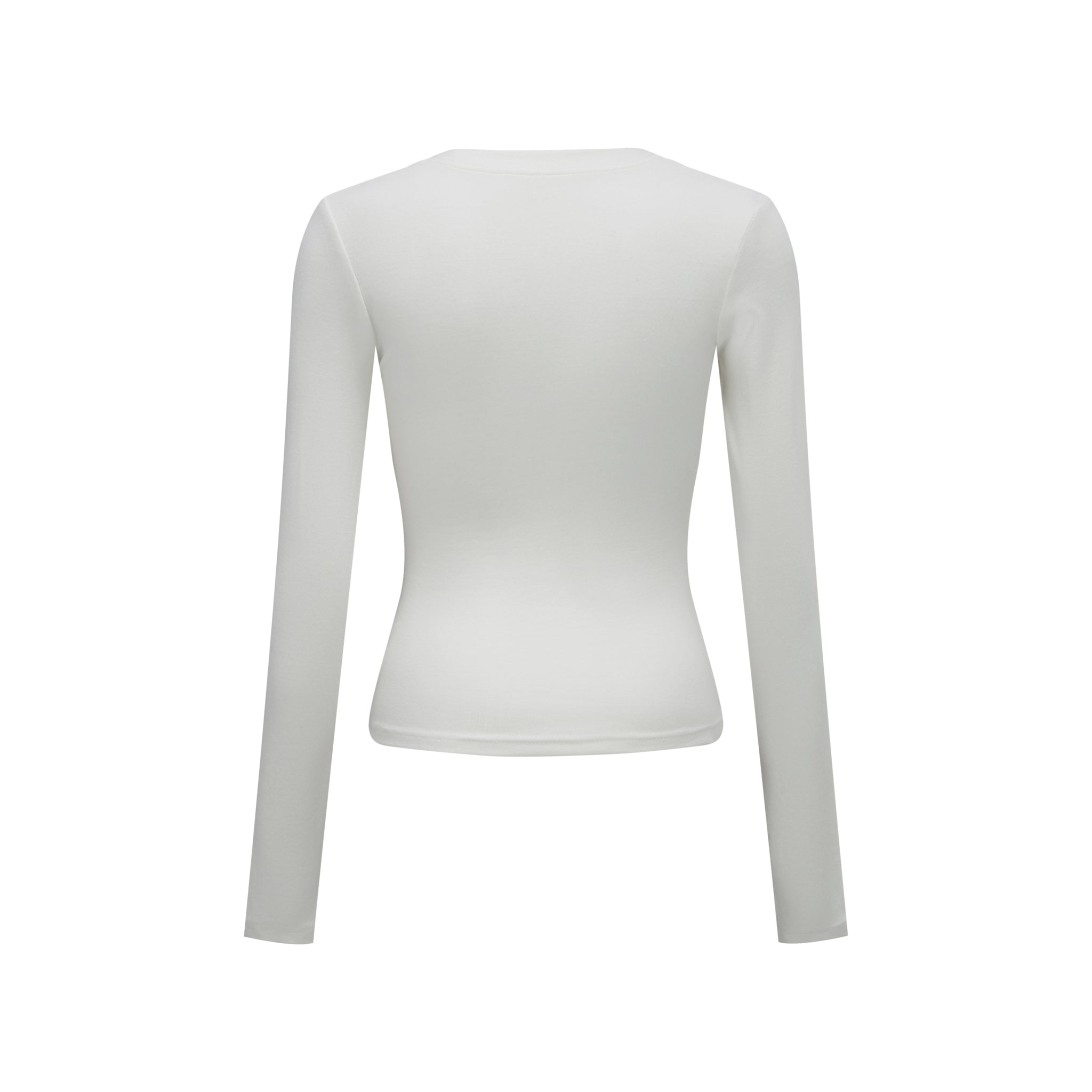 Merra Muse contour fleece-brush long sleeve top with a smooth sculpting fit
