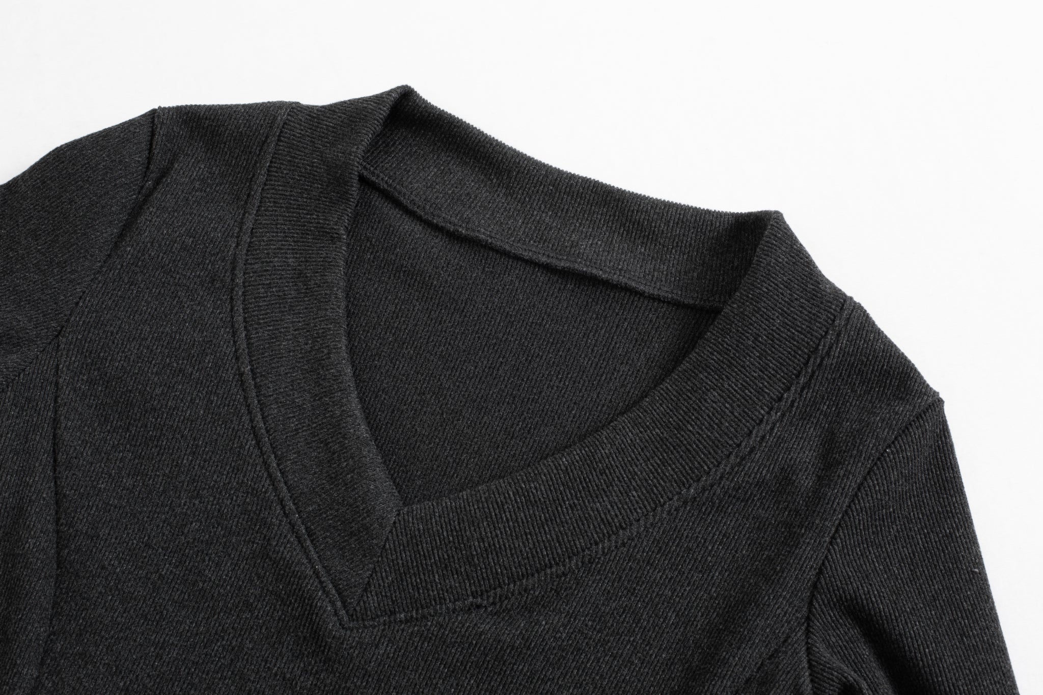 Contour V-Neck Long Sleeve Top