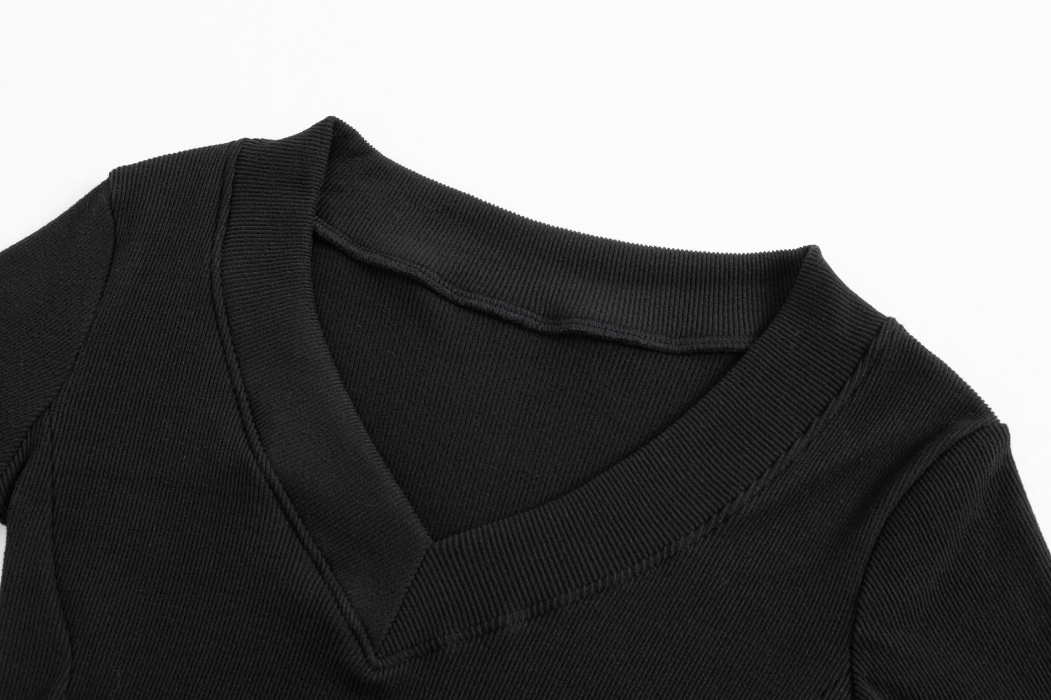 Contour V-Neck Long Sleeve Top