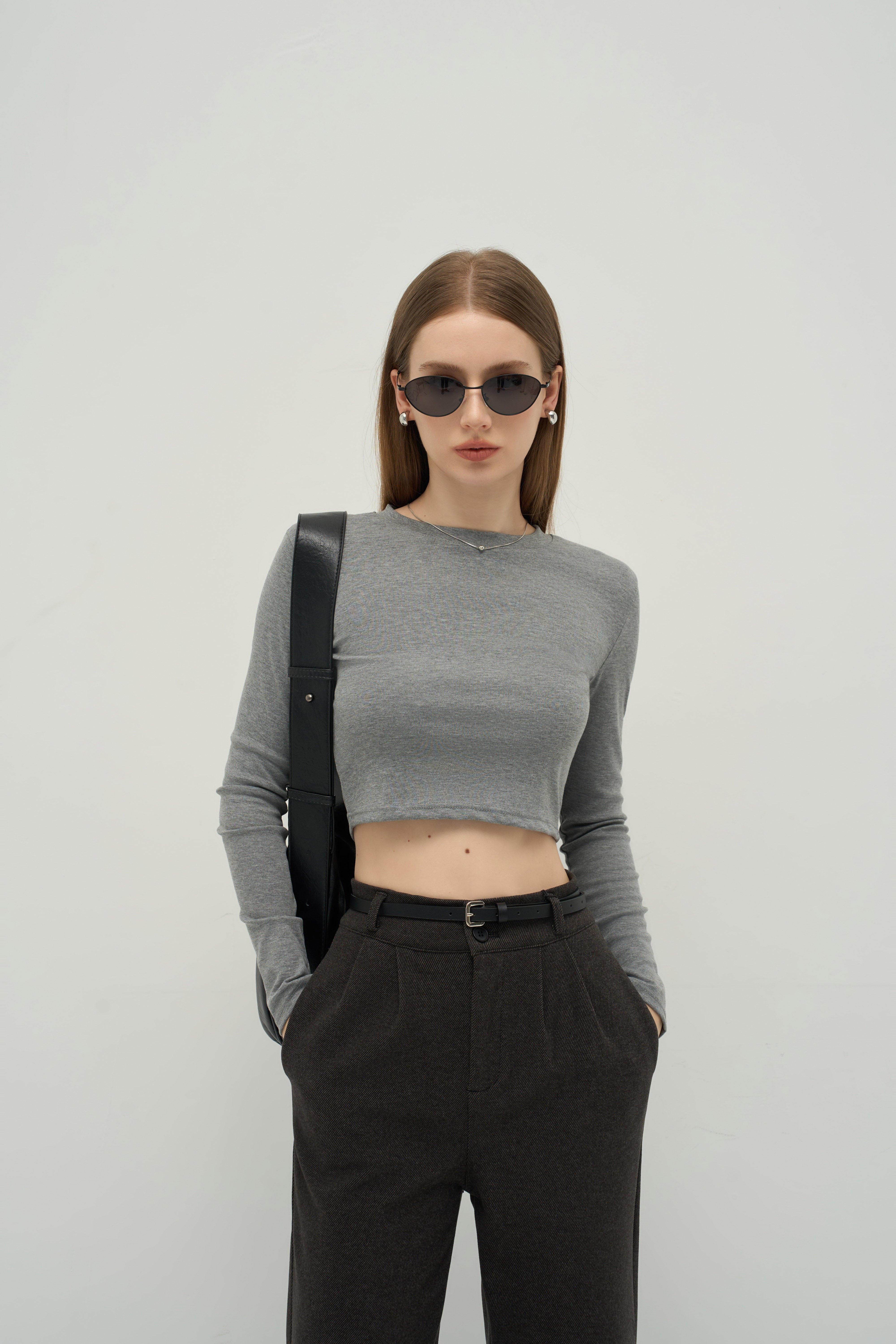 The Refined TENCEL™ Crewneck Long Sleeve