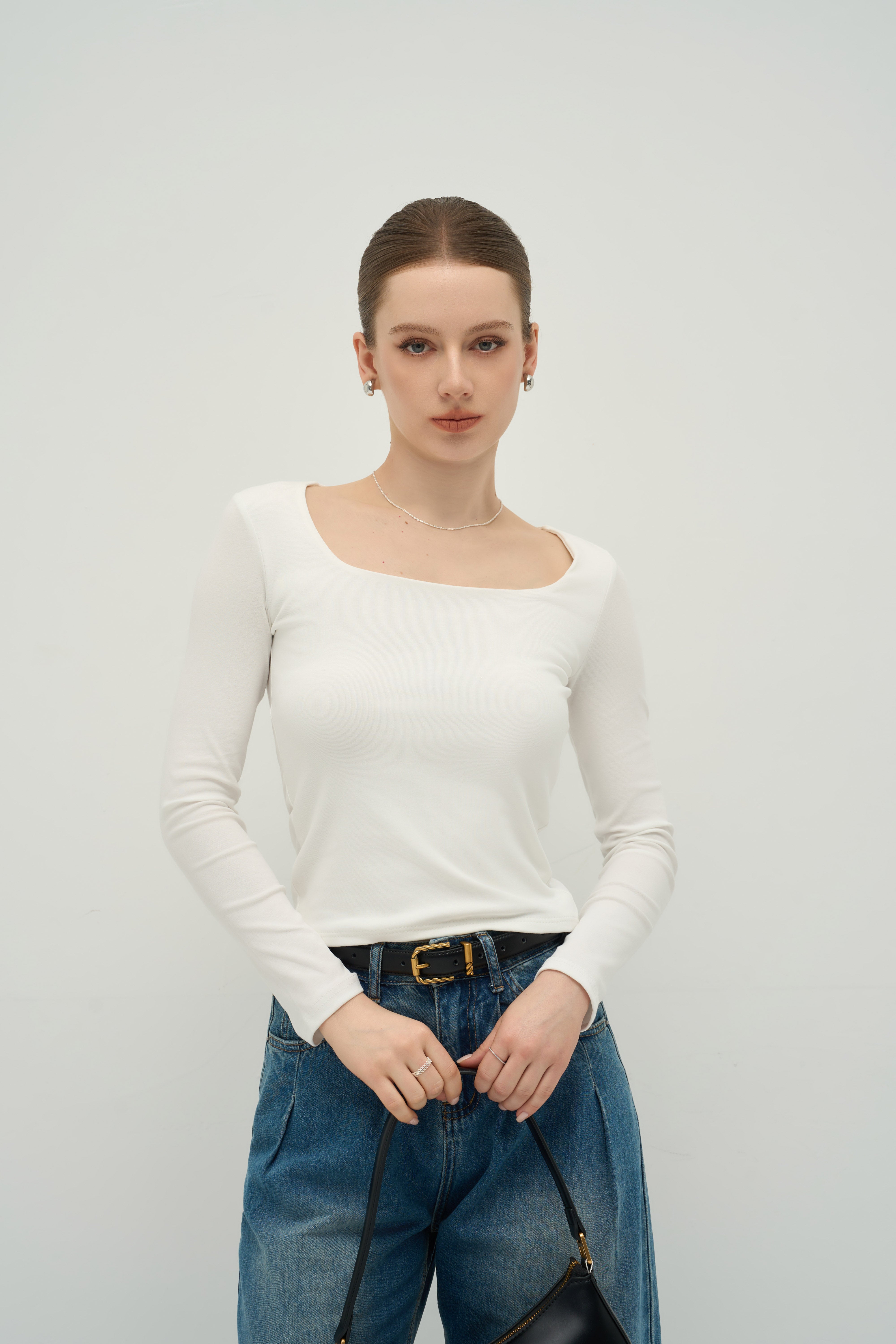 The Sculpted Square-Neck Top