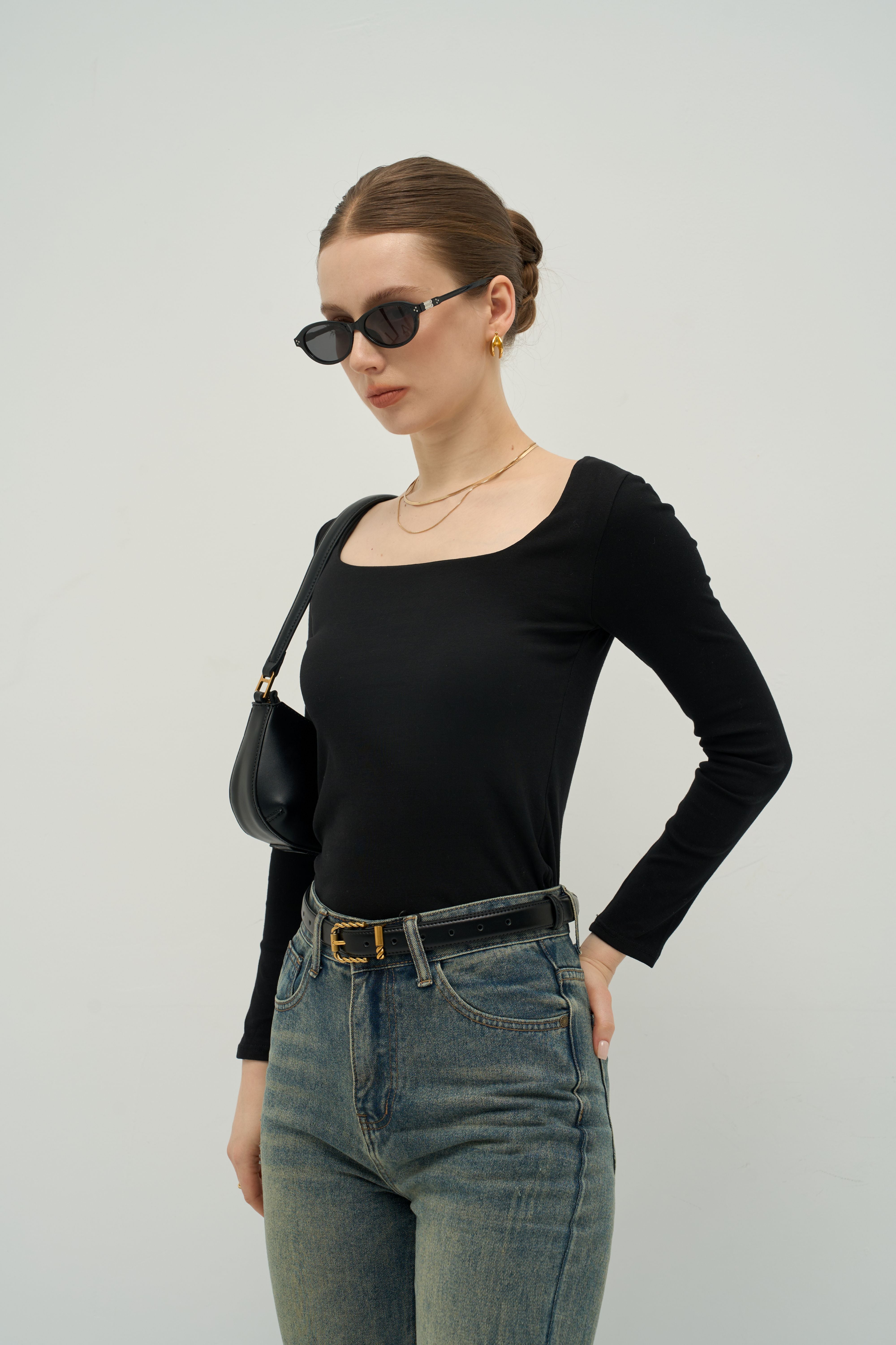 The Sculpted Square-Neck Top