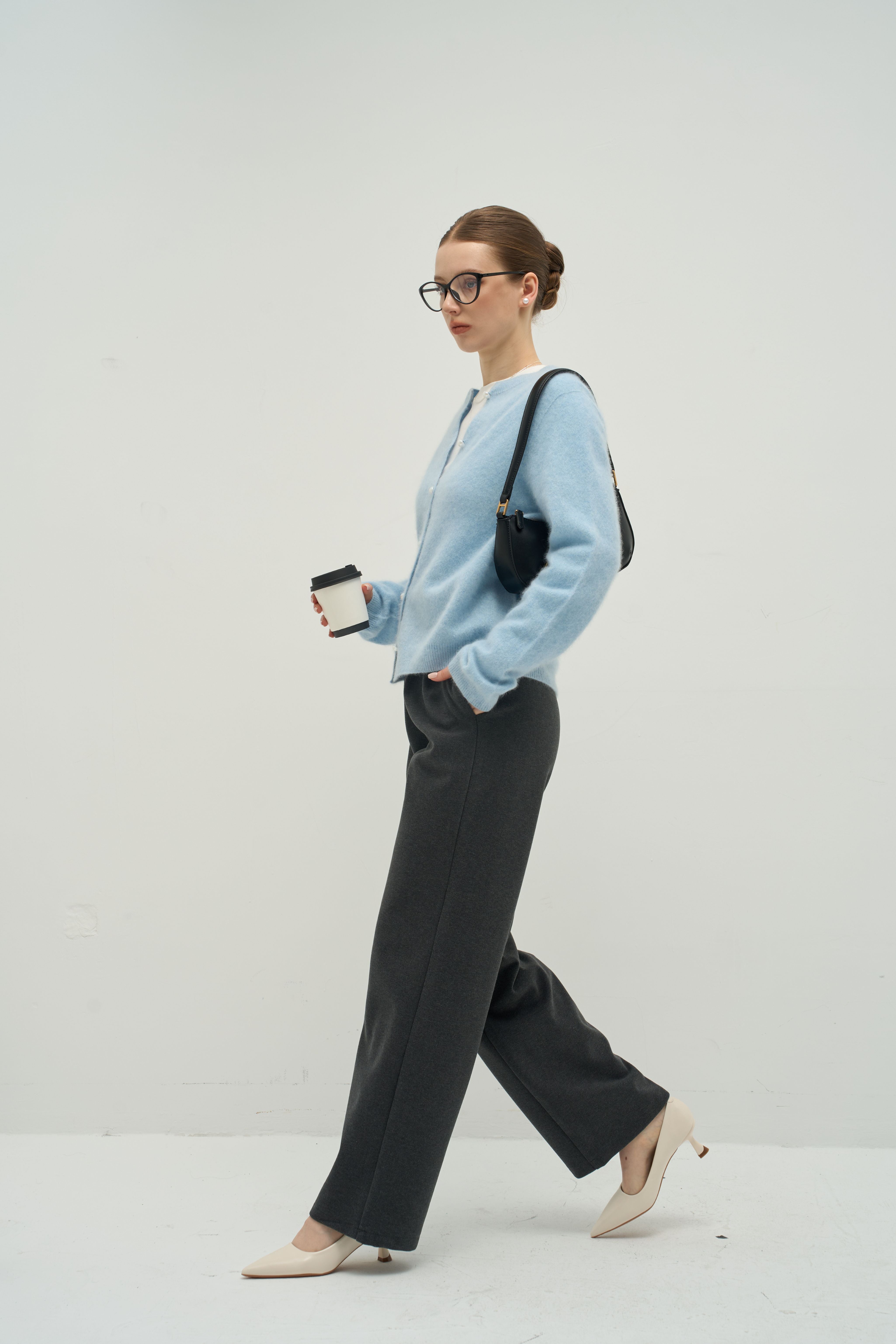 Luxe Cashmere Crew Cardigan | Merra Muse
