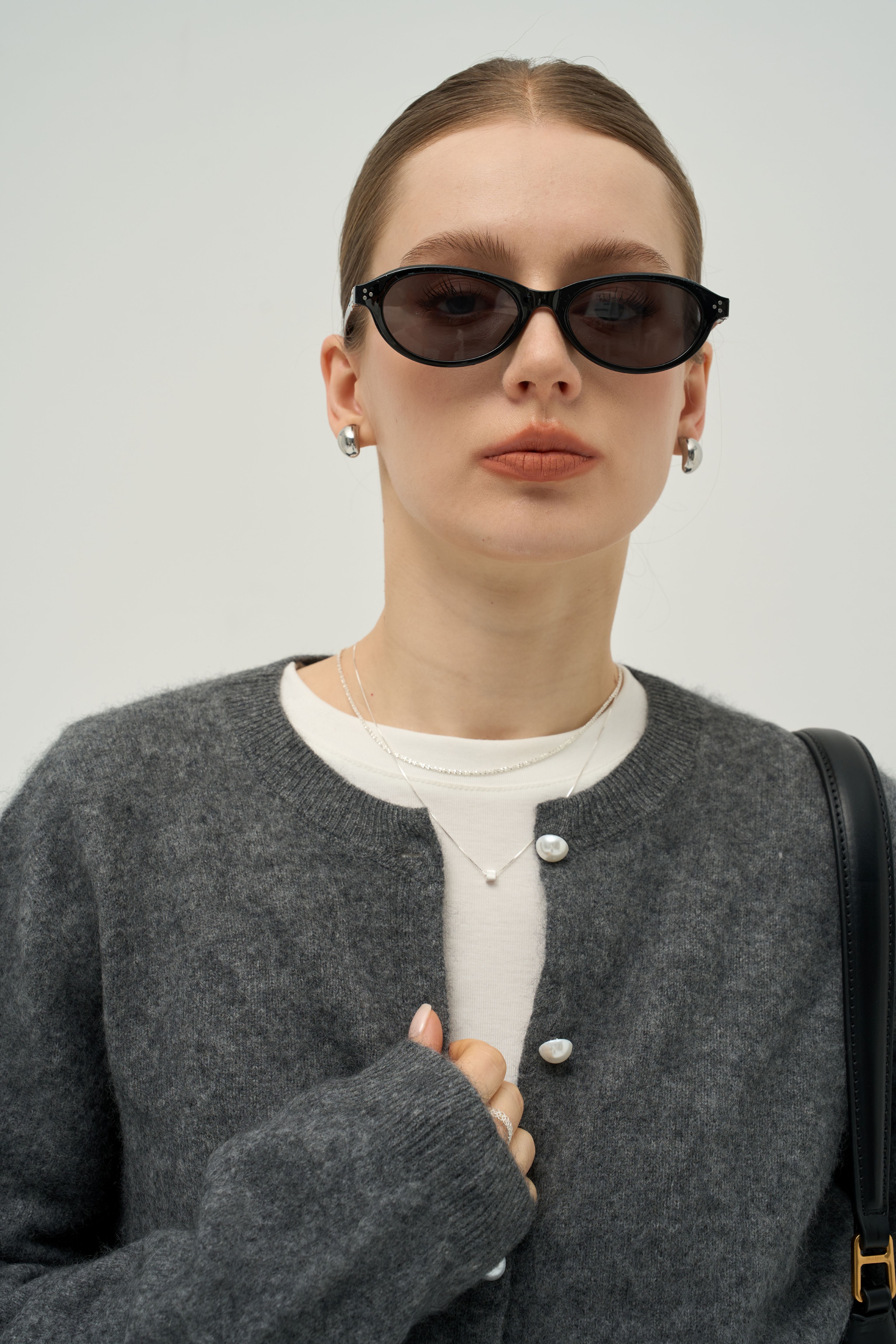 Merra Muse premium cashmere knit cardigan with soft hand-feel and fine gauge texture
