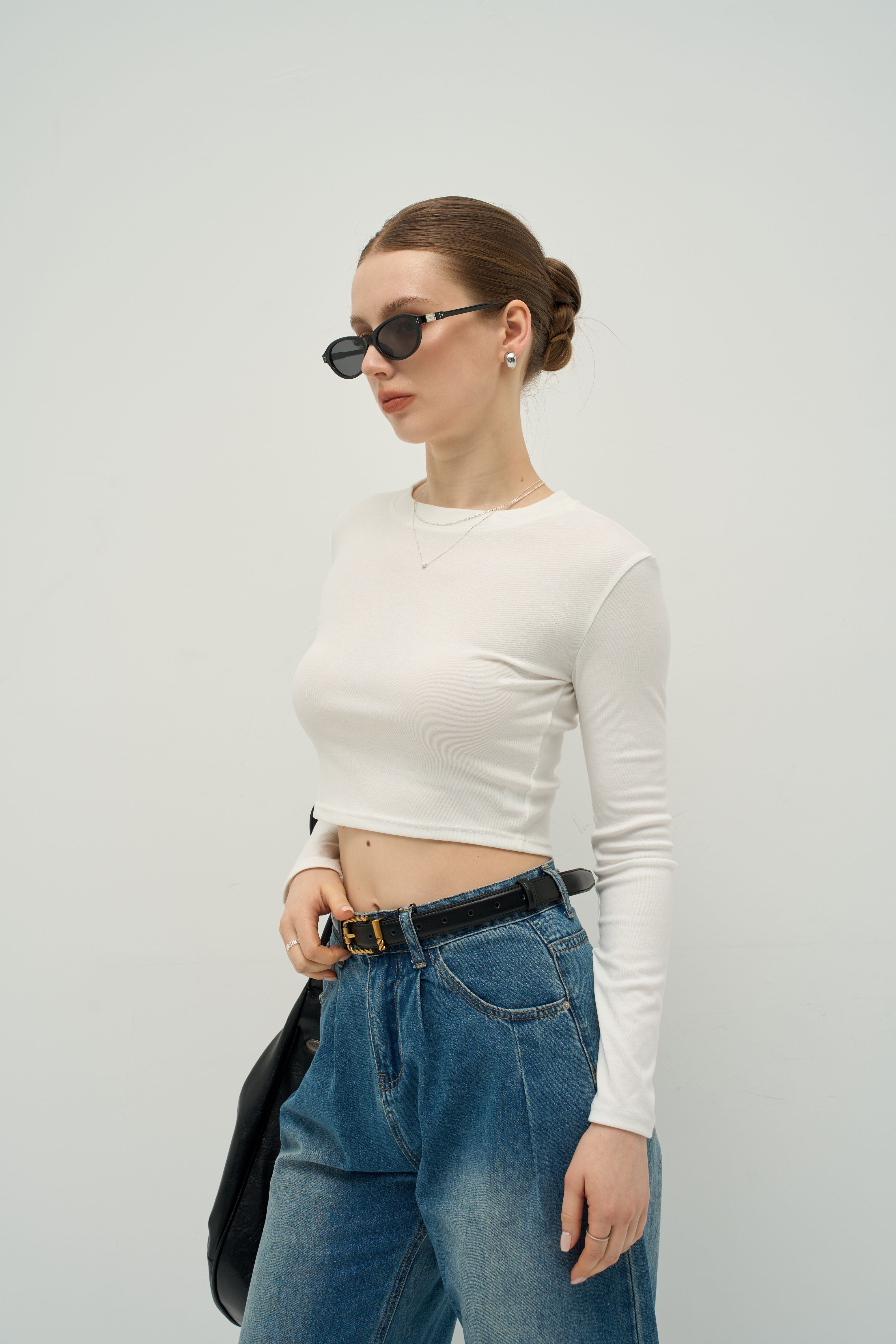 The Refined TENCEL™ Crewneck Long Sleeve