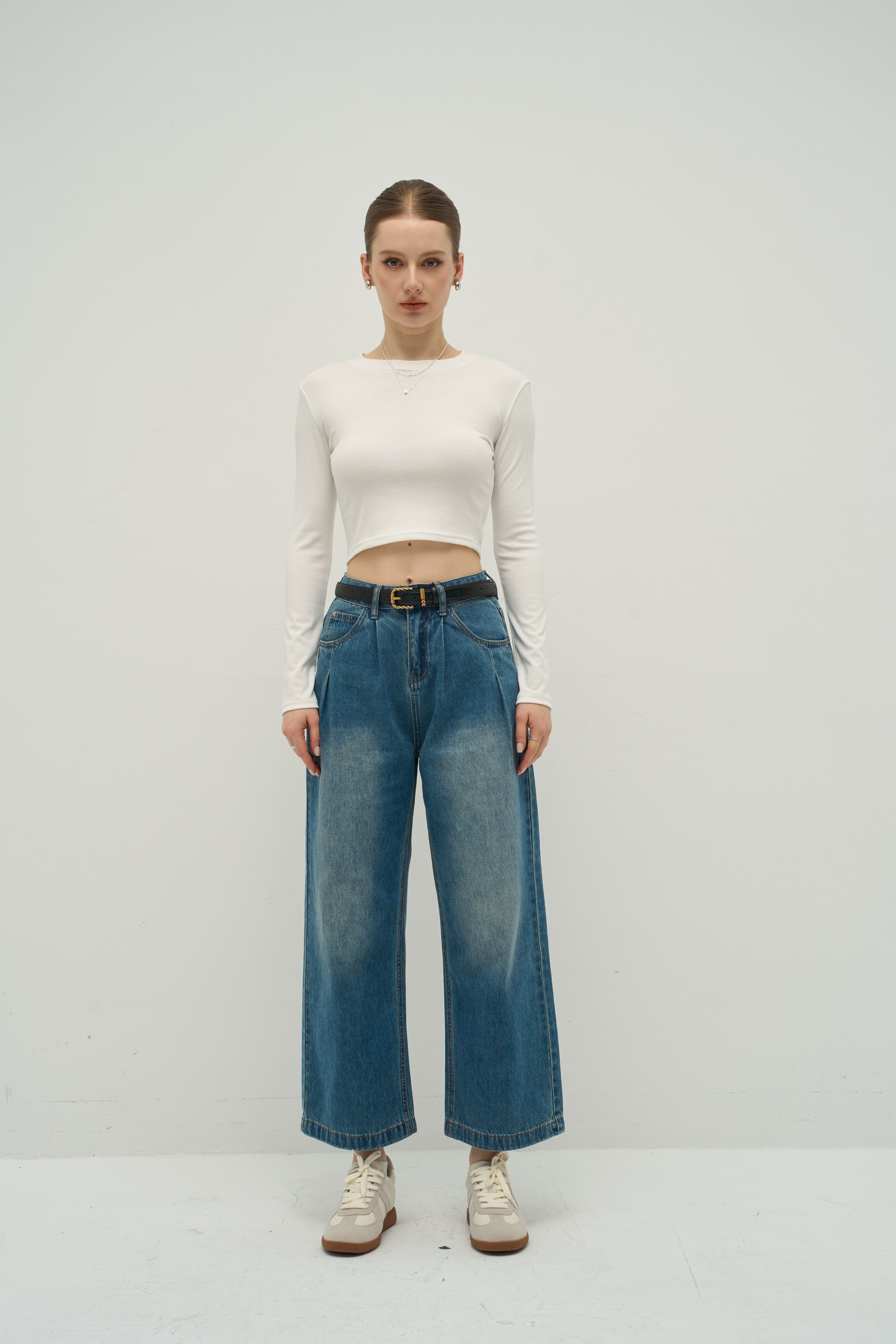 The Refined TENCEL™ Crewneck Long Sleeve