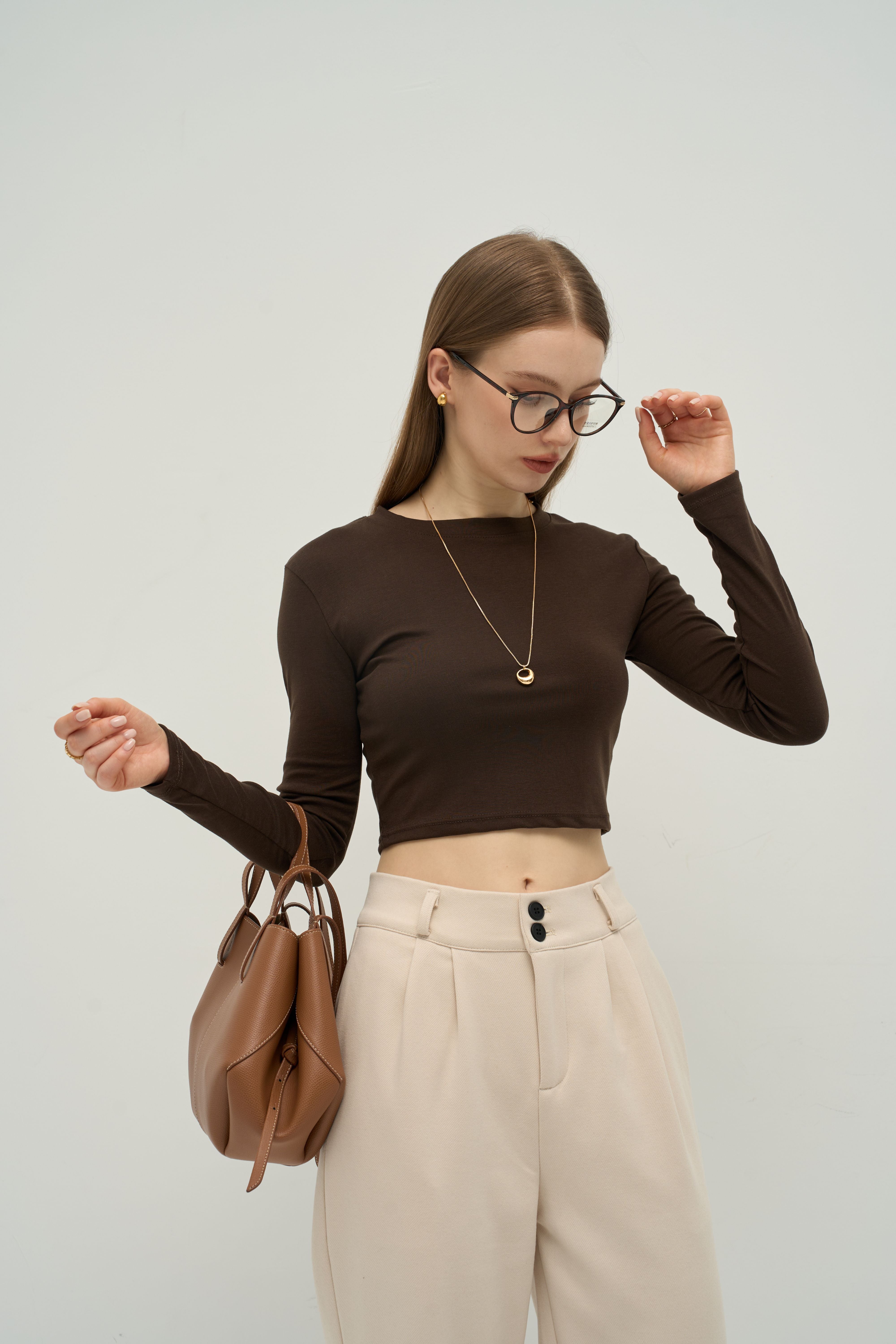 The Refined TENCEL™ Crewneck Long Sleeve