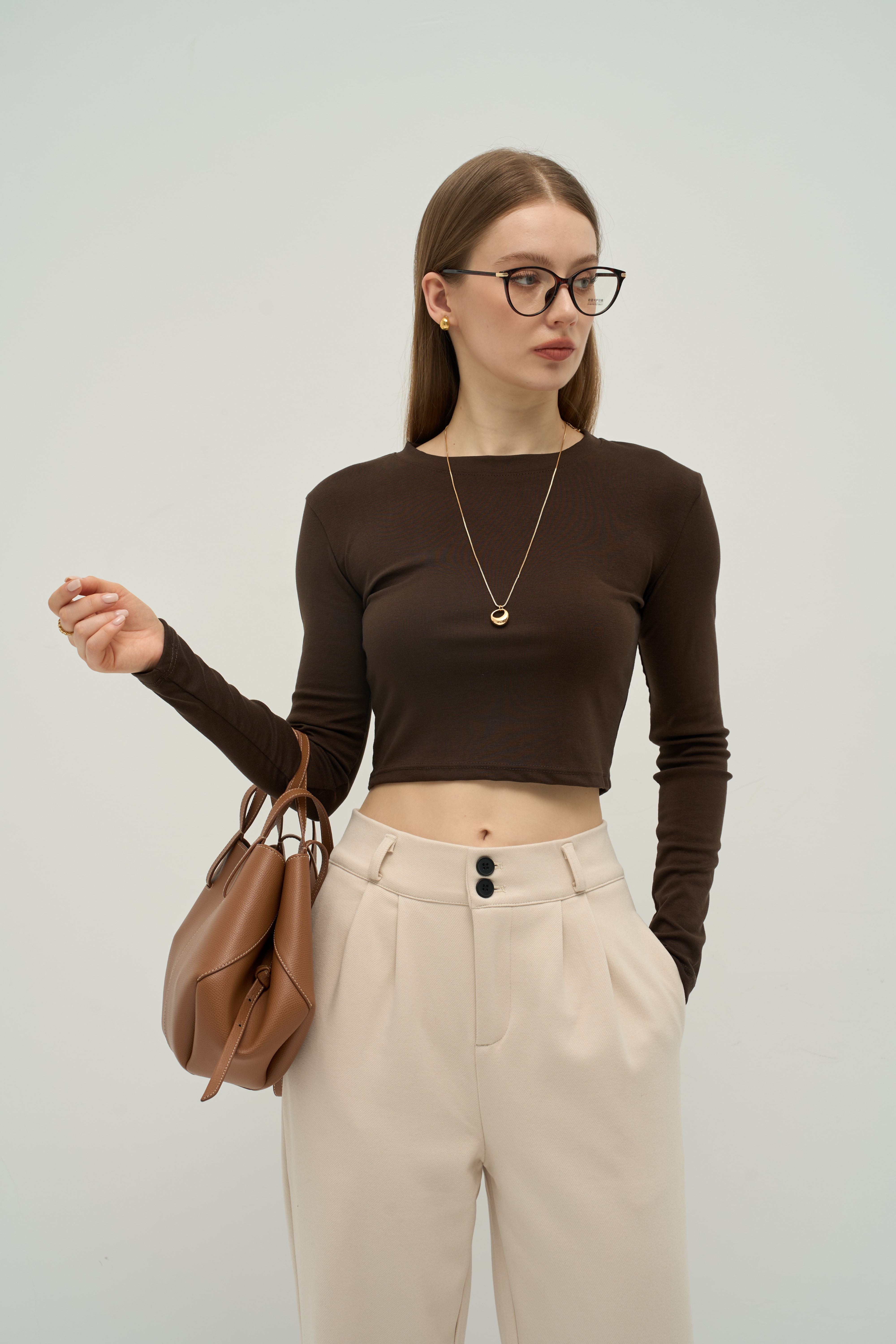 The Refined TENCEL™ Crewneck Long Sleeve