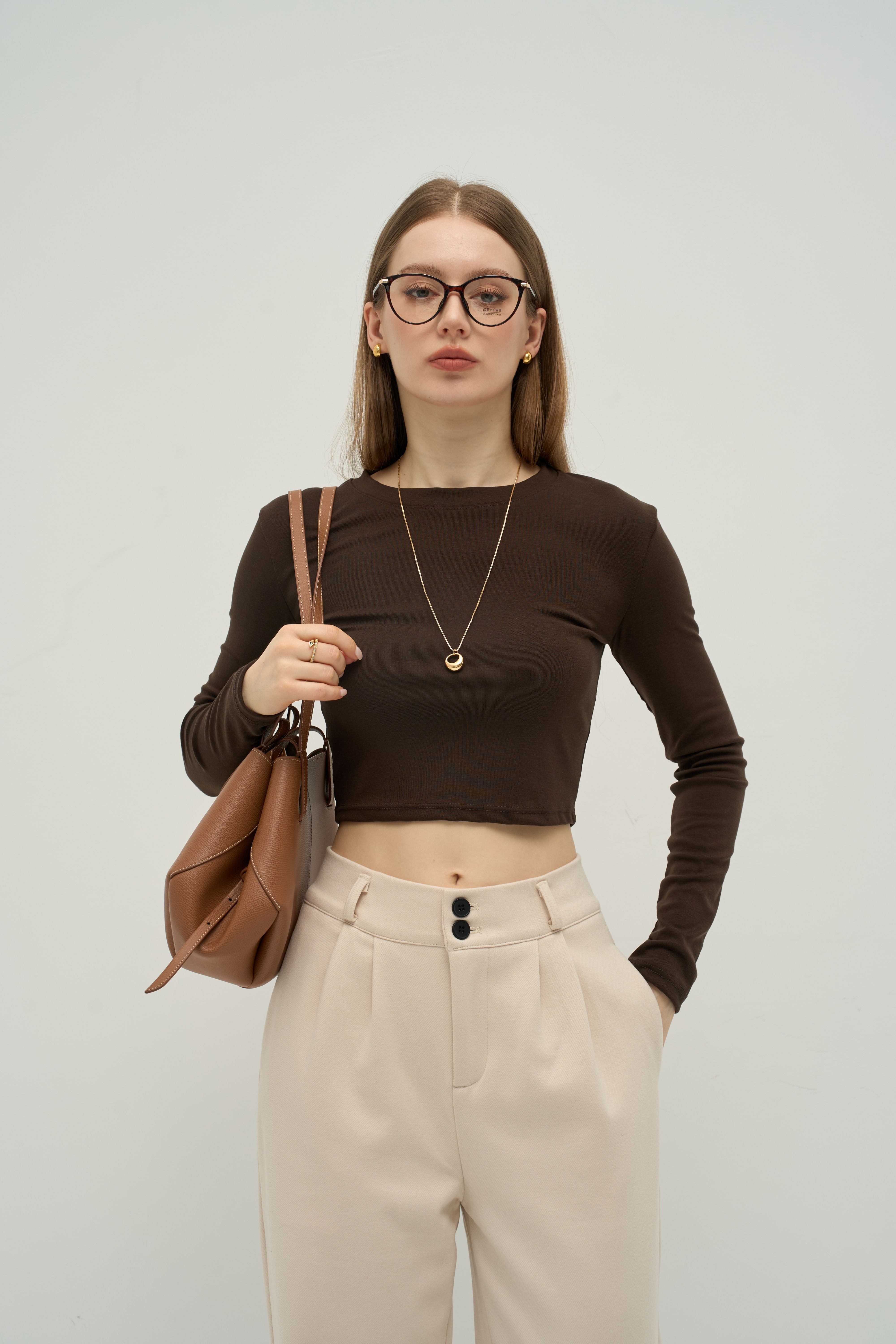 The Refined TENCEL™ Crewneck Long Sleeve