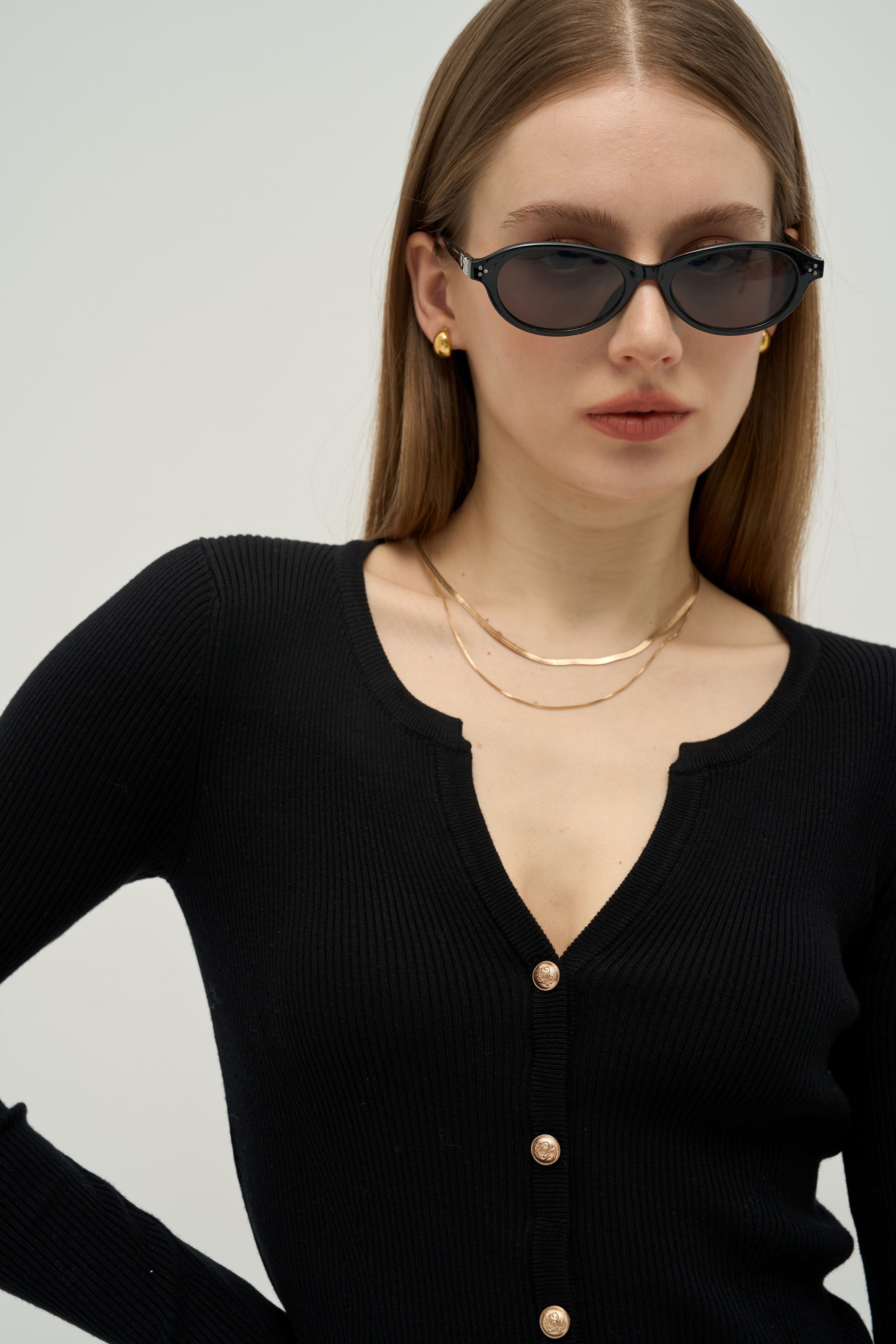 Contour Ribbed Knit Cardigan Top